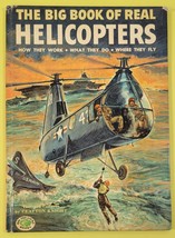 The Big Book of Real Helicopters by Clayton Knight (Big Treasure 1955 Ha... - $14.84