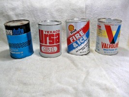 Vintage Collectible Montgomery Ward, Amalie, Valvoline &amp; Shell Oil Cans-Bank-Gas - $19.95+