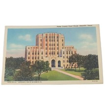 Potter County Courthouse Amarillo Texas Postcard Linen Unposted  - £1.98 GBP