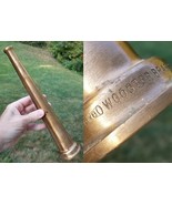 Vintage Wooster Brass 12&quot; Fire Hose Nozzle Firefighting Decor / Display ... - $644.81 MXN