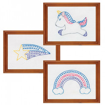 Jack Dempsey Needle Art Unicorn Beginner Embroidery Kit - £8.44 GBP