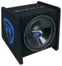 Rockville RV12P 12&quot; 600w Car Audio Subwoofer in Vented Sub Enclosure Box... - £145.21 GBP