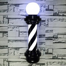 Wdzd 27&#39;&#39; Barber Pole Light, Black White Rotating Hair Salon Open, Wall ... - $1,941.93 MXN