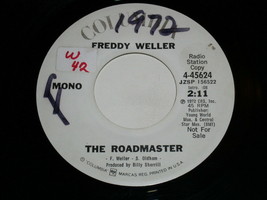 Freddy Weller The Roadmaster 45 Rpm Record Vintage Columbia Label Promotional - £12.78 GBP