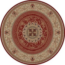 7 ft. 10 in. Ankara Chateau - Round, Red - £235.10 GBP