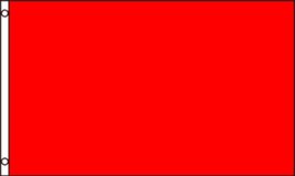 Nylon (Not Polyester) Red Solid Color, 2&#39;x3&#39; Nylon 210D-S Flag With Clips - £10.29 GBP