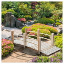 5 ft Wooden Garden Bridge Arc Footbridge  - $328.17