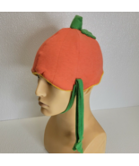 Vintage 1990 Hallmark Kids Halloween Pumpkin Beanie Hat. Rare. Chin Strap. - £28.29 GBP
