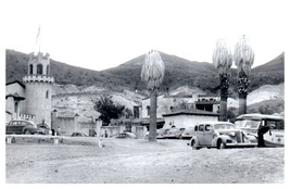 Old Cars in Front of Scottys Castle Death Valley California RPPC Postcard Repro - £7.72 GBP