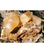 LARGE Dogtooth Honey Calcite Crystal Cluster 7.5 lbs Stellar Beam  - £621.37 GBP