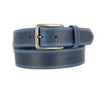 Remo Tulliani Men&#39;s Roth Premium Italian Leather Belt Navy - $48.00