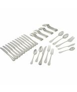 Lenox French Perle 65 PC Flatware Set Service For 12 Stainless 18/10 Bea... - $169.02 CAD