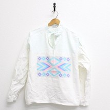 Vintage Southwestern Half Zip Long Sleeve Shirt Large - $47.12