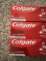 3X Colgate Optic White Stain Fighter Clean Mint Paste Toothpaste 4.2oz - $10.39