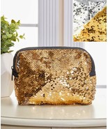 Reversible Metallic Sequin Cosmetic Bags  NEW!!  #PW318 - $4.49