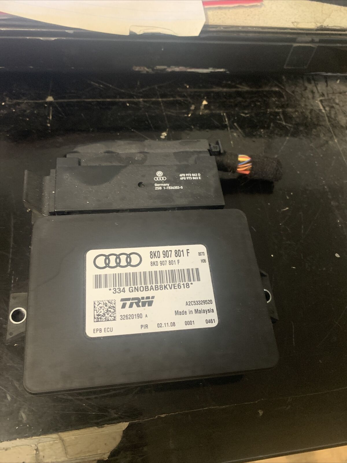 Primary image for 2009-2012 AUDI A4 B8 QUATTRO SEDAN PARKING BRAKE COMPUTER CONTROL MODULE OEM