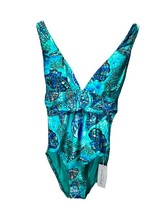 NEW Seafolly La Mer Aquatic Blue Cross Back One Piece Women&#39;s Size 8  Sw... - €54,46 EUR