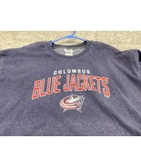 Columbus Blue Jackets Sweatshirt Mens XXL Blue Crew Neck Sweater NHL Hockey - $23.75