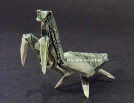PRAYING MANTIS Money Origami Dollar Bill Insect Animal Cash Sculptors Ba... - £47.50 GBP