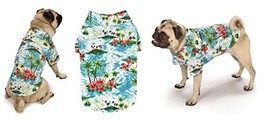 Hawaiian Breeze Shirts for Dogs Aloha Dog Camp Shirt with Paradise Palm Design ( - £17.90 GBP