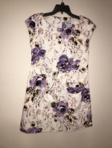 Kstudio Women Mid Dress Size 10 Color Beige Burgundy With Pocket Multico... - £6.71 GBP
