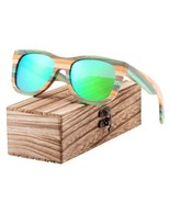 New Bamboo Wood Sunglasses for Men Gradient Polarized Sun glasses for Wo... - £37.76 GBP