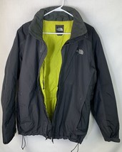The North Face Jacket Insulated Coat Full Zip Gray Black Lime Green Men’s Large - £46.98 GBP