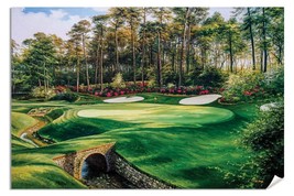 Augusta National Golf Hole 13 Azalea PGA 13Ri2570 Oil Painting Wall Art ... - $24.99+