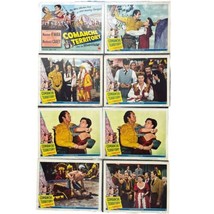 Vintage 1950 Comanche Territory Maureen O&#39;Hara Carey Movie Lobby Card Lot 8 - £73.71 GBP
