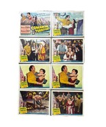 Vintage 1950 Comanche Territory Maureen O&#39;Hara Carey Movie Lobby Card Lot 8 - £73.38 GBP