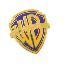 Warner Bros Insignia Enamel Lapel Pin Pinnacle Designs 1990s Vintage Rare! - £39.56 GBP