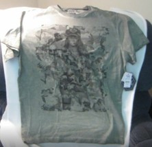 Black Jack Sexy Army Girl Green Shirt - £10.48 GBP