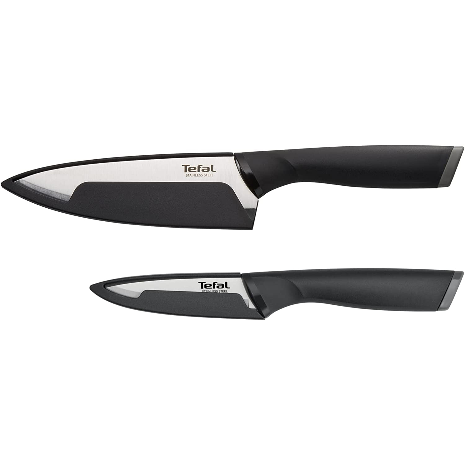 TEFAL Comfort Stainless Steel Knife 2p Paring 3.5"/9cm + Chef 5.9"/15cm Silver - $39.37