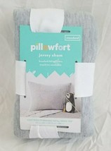 Pillowfort Jersey Gray &amp; White Standard Sham Room Decor - £15.88 GBP