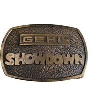 Belt Buckle GEHL Showdown Farming Brass Advertising Tractor By Bergamot ... - $9.99