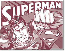 Superman Duotone DC Universe Villains and Super Hero Metal Sign - $20.95
