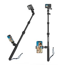 Smatree DS11S Extendable Selfie Stick/Monopod Compatible for GoPro Hero 11/10/9/ - £67.26 GBP