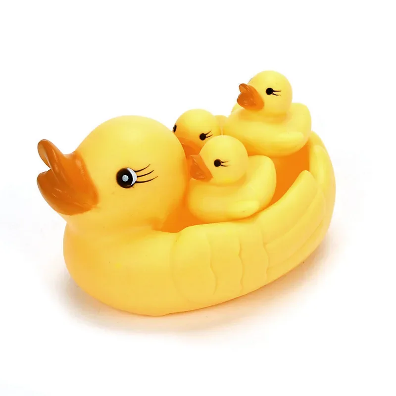 Mummy Rubber Race Squeaky Ducks Family Bath Toy Kid Game Toys 2022 New Lovely - £6.24 GBP+