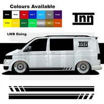 Side Stripe Stickers For VW Transporter LWB T5 T6 T4 Sticker Vinyl Campe... - £39.30 GBP