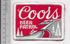 Snowmobile &amp; Coors Beer Patrol 1970 Promo Patch Coors Brewery Golden Colorado re - £7.85 GBP