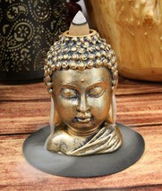 Shakyamuni Buddha Gautama Head with Ushnisha Backflow Incense Cone Burner Statue - £12.59 GBP