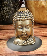 Shakyamuni Buddha Gautama Head with Ushnisha Backflow Incense Cone Burne... - $21.77 CAD
