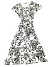 J. Jill Wearever Collection Women’s Size S Maxi Dress Black Floral Short... - £27.53 GBP
