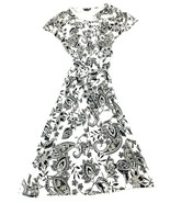 J. Jill Wearever Collection Women’s Size S Maxi Dress Black Floral Short... - £27.40 GBP