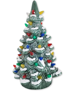 Burton &amp; Burton Vintage Lighted Ceramic Christmas Tree 17&quot; w/ Multicolor... - $894.55 MXN