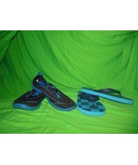 Boys Childrens Place Flip Flops 3/4 &amp; Speedo Water Shoes Large - £10.21 GBP
