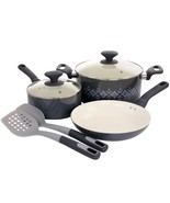 Spice by Tia Mowry Savory Saffron 7 Piece Ceramic Nonstick Aluminum Cook... - $166.21 CAD