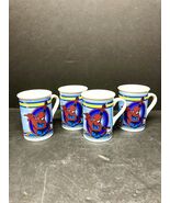 Set Of 4 Spider Man Coffee Tea Cup Mug Go Spidey Marvel 2011 Comic Movie... - €20,20 EUR