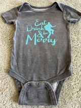 Dave Matthews Band DMB Eat Drink Be Merry Gray Short Sleeve One Piece 12 months - £5.87 GBP