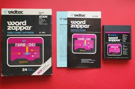 Word Zapper Atari 2600 7800 Complete with Game Manual Box Cleaned Works - £16.89 GBP